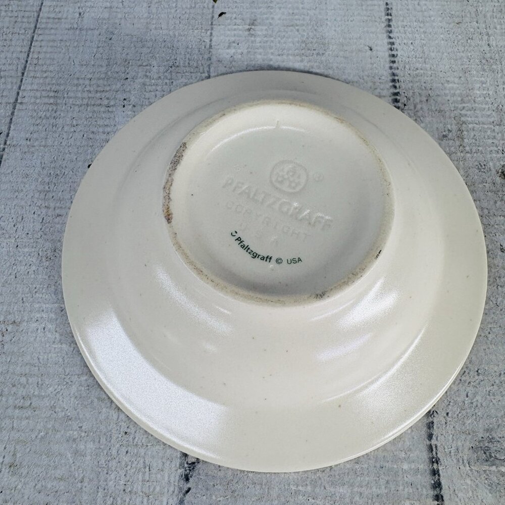 Pfaltzgraff NATUREWOOD Herbs Garden Watercan Stoneware Fruit Sauce Bowls Set 3 - Picture 5 of 16